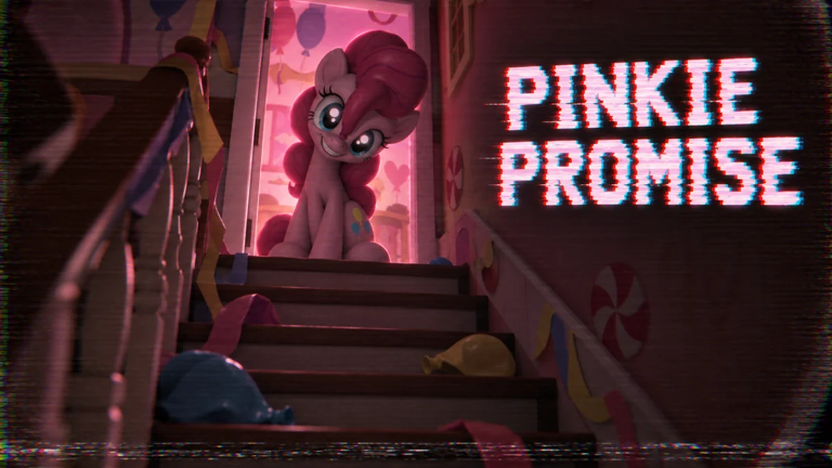 Official PINKIE PROMISE pink staircase artwork